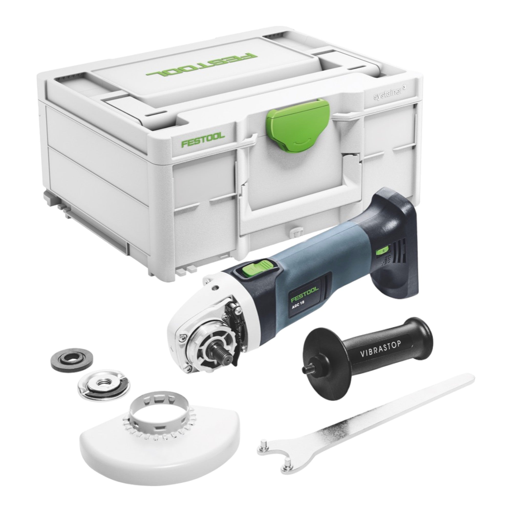Festool AGC 18 125 EB Basic Akku Winkelschleifer 18 V 125 mm Brushless 2x Akku 5 0 Ah Schnellladegeraet Systainer 1 - toolbrothers