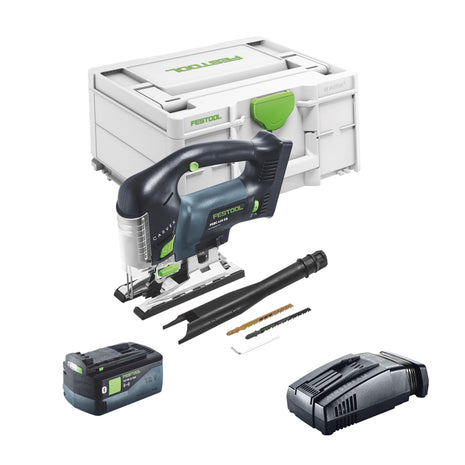 Festool CARVEX PSBC 420 EB-Basic seghetto alternativo a pendolo a batteria 18 V 120 mm brushless + 1x batteria ricaricabile 5,0 Ah + caricatore rapido + Systainer