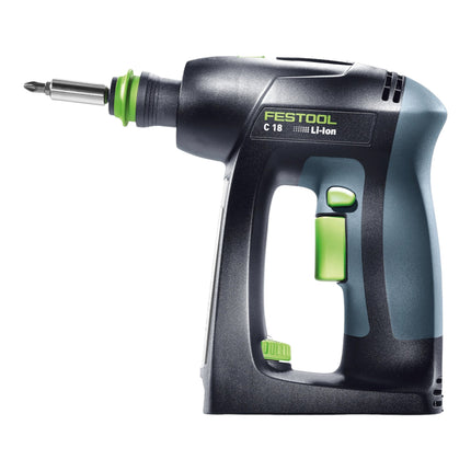 Festool C 18 Basic Taladro atornillador con batería 18 V 45 Nm sin escobillas + 1 batería 8,0 Ah + cargador rápido + Systainer