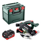Metabo KS 18 LTX 57 BL cordless circular saw 18 V 57 mm + 1x LiHD battery 8.0 Ah + metabox - without charger