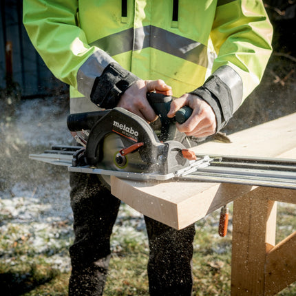 Metabo KS 18 LTX 57 BL cordless circular saw 18 V 57 mm ( 611857810 ) + 2x LiHD battery 8.0 Ah + charger + Metabox