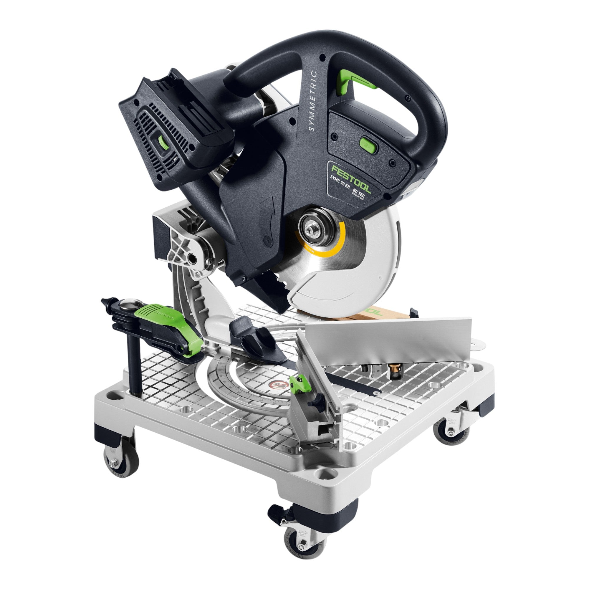 Festool SYMC 70 EB Basic SYMMETRIC Akku Leistensaege 36 V 2 x 18 V 216 mm 4x Akku 4 0 Ah Doppelladegeraet Systainer 1 - toolbrothers