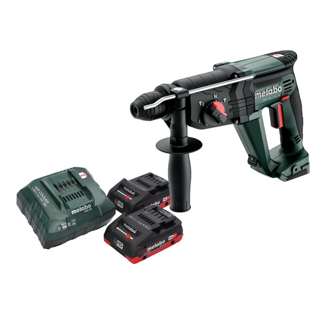Metabo KH 18 LTX 24 Marteau combiné sans fil 18 V 2,1 J SDS Plus + 2x batterie LiHD 4,0 Ah + chargeur