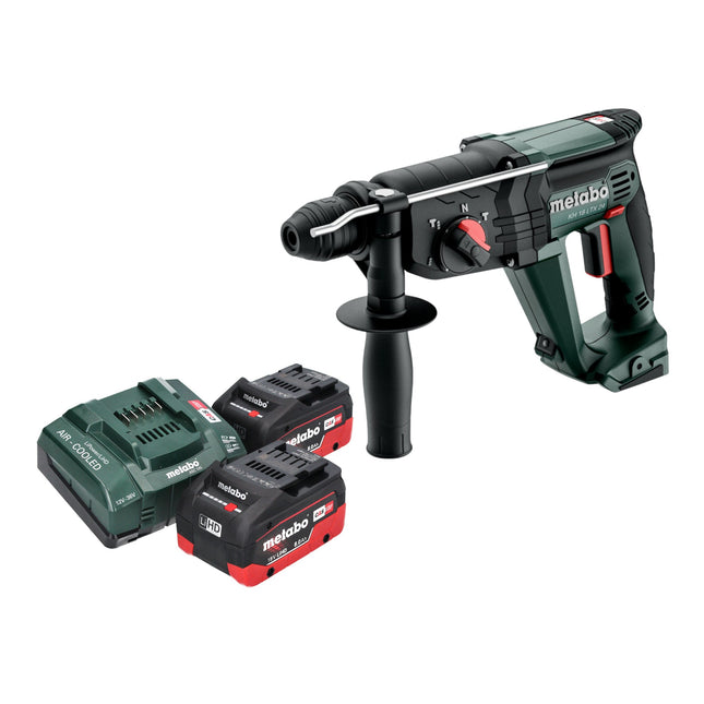 Metabo KH 18 LTX 24 Marteau combiné sans fil 18 V 2,1 J SDS Plus + 2x batterie LiHD 8,0 Ah + chargeur