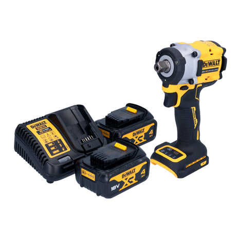 DeWalt DCF 922 M2 cordless impact wrench 18 V 406 Nm 1/2" brushless + 2x rechargeable battery 4.0 Ah + charger