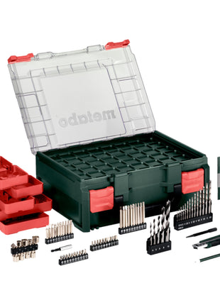 Metabo BS 18 Set cordless drill driver 18 V 48 Nm ( 602207710 ) + 2x battery 2.0 Ah + charger + 74 pcs. mobile workshop + case