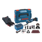 Bosch GOP 18V-34 Professional Cordless Multi Cutter 18 V Starlock Plus + 1x battery 2.0 Ah + charger + 17 pcs. accessories + L-Boxx