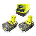 Ryobi RC18120-215X Starter Set 18 V ONE+ with 2x battery 1.5 Ah + charger