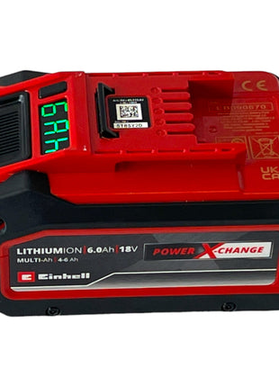 Batería Einhell 4-6 Ah Multi-Ah Power X-Change Plus 18 V 4.0 / 6.0 Ah Li-Ion (4511502) con indicador de nivel de carga