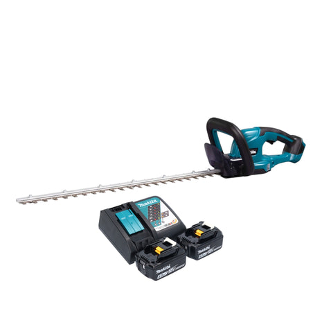 Makita DUH 607 RM2 cordless hedge trimmer 18 V 60 cm + 2x battery 4.0 Ah + charger