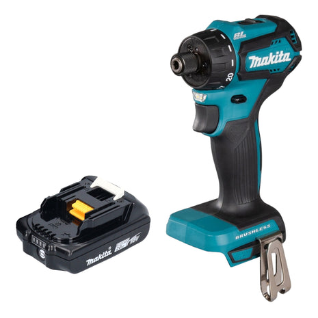 Makita DDF 083 A1 Cordless drill driver 18 V 40 Nm 1/4'' brushless + 1x rechargeable battery 2.0 Ah - without charger