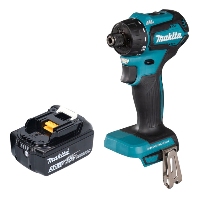 Taladro atornillador a batería Makita DDF 083 F1 18 V 40 Nm 1/4'' sin escobillas + 1x batería recargable 3,0 Ah - sin cargador