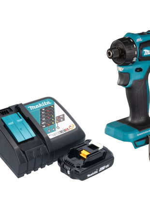 Makita DDF 083 RA1 cordless drill driver 18 V 40 Nm 1/4'' brushless + 1x rechargeable battery 2.0 Ah + charger