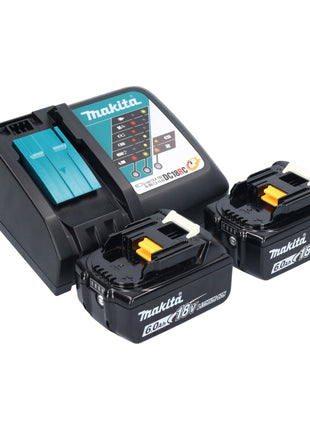 Makita DDF 083 RG taladro atornillador inalámbrico 18 V 40 Nm 1/4'' sin escobillas + 2x baterías 6,0 Ah + cargador