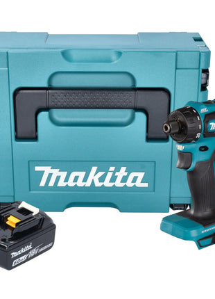 Makita DDF 083 G1J Cordless drill driver 18 V 40 Nm 1/4'' brushless + 1x rechargeable battery 6.0 Ah + Makpac - without charger