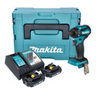 Makita DDF 083 RAJ trapano a batteria 18 V 40 Nm 1/4'' brushless + 2x batteria ricaricabile 2,0 Ah + caricabatterie + Makpac