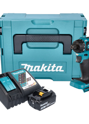 Makita DDF 083 RF1J Cordless drill driver 18 V 40 Nm 1/4'' brushless + 1x rechargeable battery 3.0 Ah + charger + Makpac