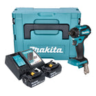 Makita DDF 083 RFJ Akku Bohrschrauber 18 V 40 Nm 1/4'' Brushless + 2x Akku 3,0 Ah + Ladegerät + Makpac