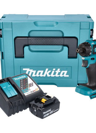 Makita DDF 083 RG1J Trapano avvitatore a batteria 18 V 40 Nm 1/4'' brushless + 1x batteria ricaricabile 6,0 Ah + caricabatterie + Makpac