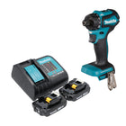 Makita DDF 083 SA Perceuse-visseuse sans fil 18 V 40 Nm 1/4'' Brushless + 2x batterie 2,0 Ah + chargeur