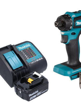 Trapano a batteria Makita DDF 083 SM1 18 V 40 Nm 1/4'' brushless + 1x batteria ricaricabile 4,0 Ah + caricabatterie