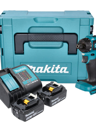 Trapano a batteria Makita DDF 083 SGJ 18 V 40 Nm 1/4'' brushless + 2x batteria ricaricabile 6,0 Ah + caricabatterie + Makpac