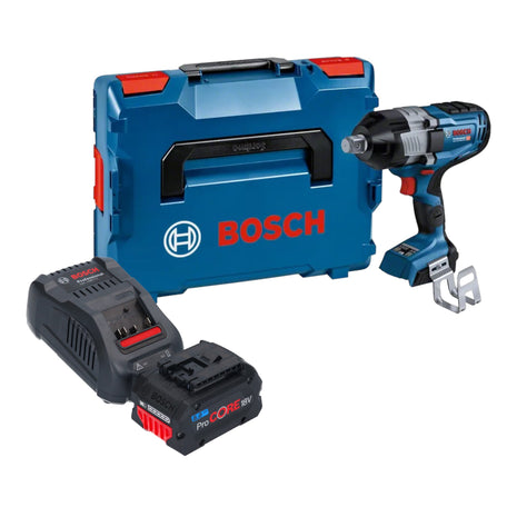 Bosch GDS 18V-1600 HC Professional cordless impact wrench 18 V 1600 Nm 3/4'' BITURBO Brushless + 1x ProCORE rechargeable battery 8.0 Ah + charger + L-Boxx