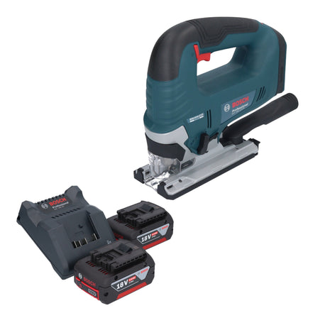 Bosch GST 18V-125 B Professional cordless jigsaw 18 V 125 mm brushless + 2x rechargeable battery 4.0 Ah + charger