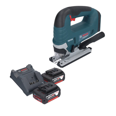 Bosch GST 18V-125 B Sierra de calar profesional a batería 18 V 125 mm sin escobillas + 2x baterías 5,0 Ah + cargador