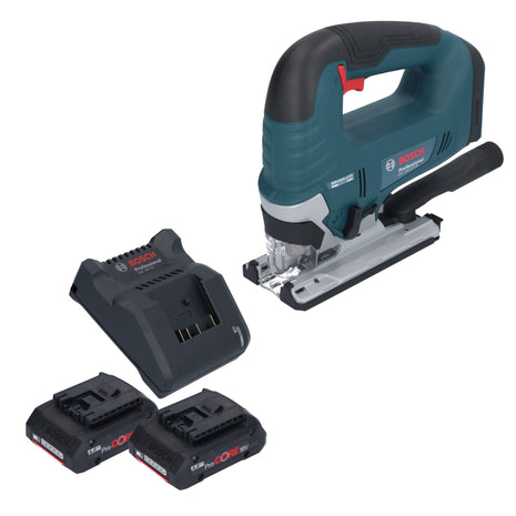 Bosch GST 18V-125 B Professional Akku Stichsäge 18 V 125 mm Brushless + 2x ProCORE Akku 4,0 Ah + Ladegerät