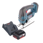 Bosch GST 18V-Li B Professional Scie sauteuse sans fil 18 V + 1x batterie 5,0 Ah + chargeur