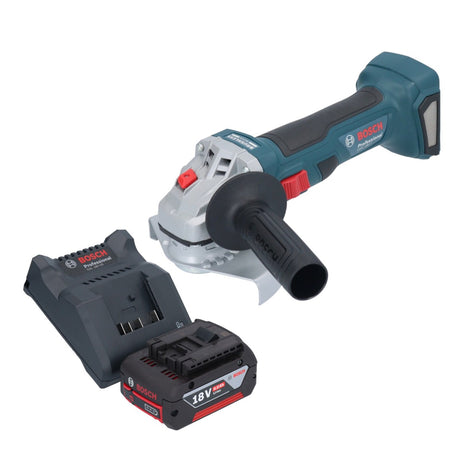 Bosch GWS 18V-7 Professional cordless angle grinder 18 V 125 mm brushless + 1x rechargeable battery 4.0 Ah + charger