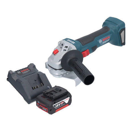 Bosch GWS 18V-7 Profesjonalna akumulatorowa szlifierka kątowa 18 V 125 mm bezszczotkowa + 1x akumulator 5,0 Ah + ładowarka