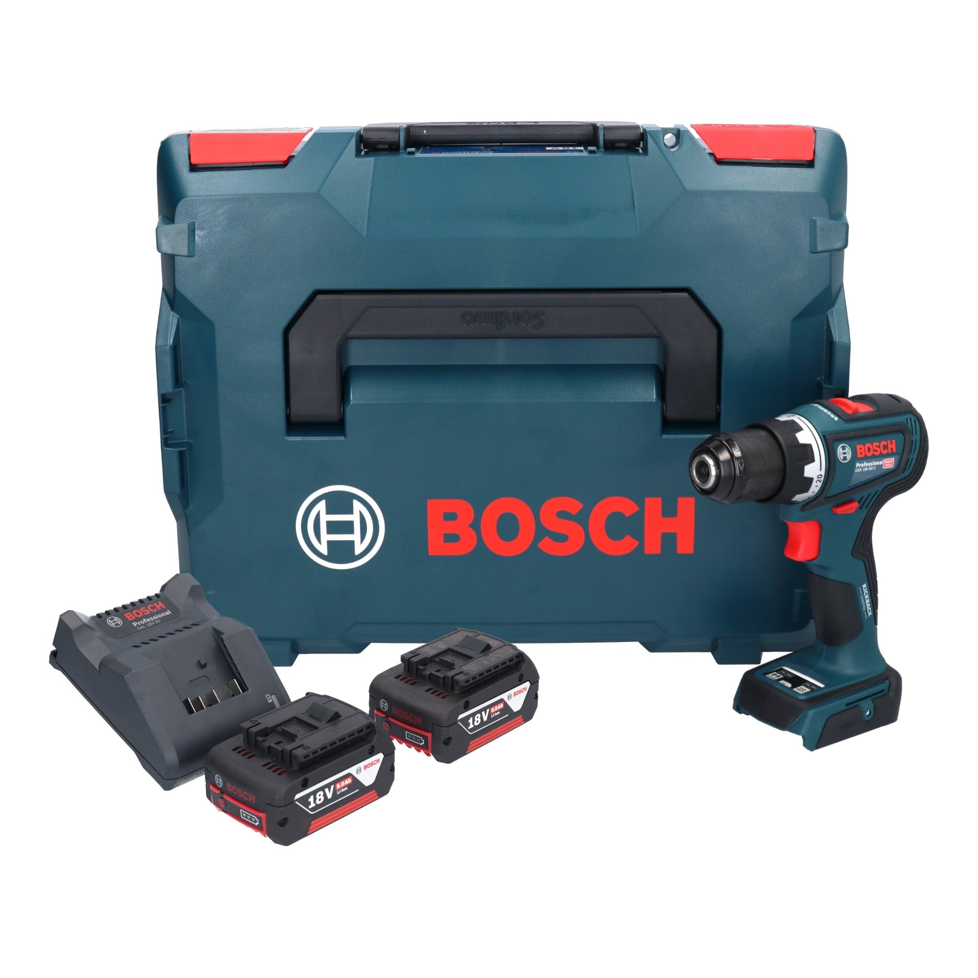 Bosch GSR 18V 90 C Professional Akku Bohrschrauber 18 V 64 Nm Brushless 2x Akku 5 0 Ah Ladegeraet L Boxx 0 - toolbrothers