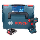 Bosch GDX 18V-210 C Atornillador de impacto giratorio a batería profesional 18 V 210 Nm sin escobillas + 1x batería 2,0 Ah + L-Boxx - sin cargador