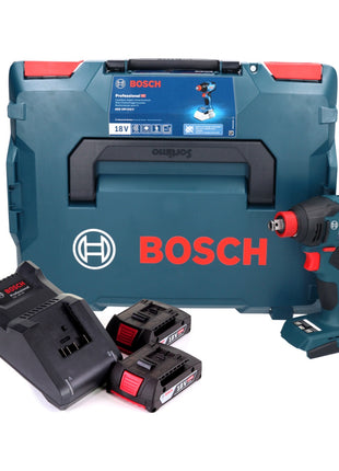 Bosch GDX 18V-210 C Profesjonalny akumulatorowy klucz udarowy 18 V 210 Nm bezszczotkowy + 2x akumulator 2,0 Ah + ładowarka + moduł łączności + L-Boxx