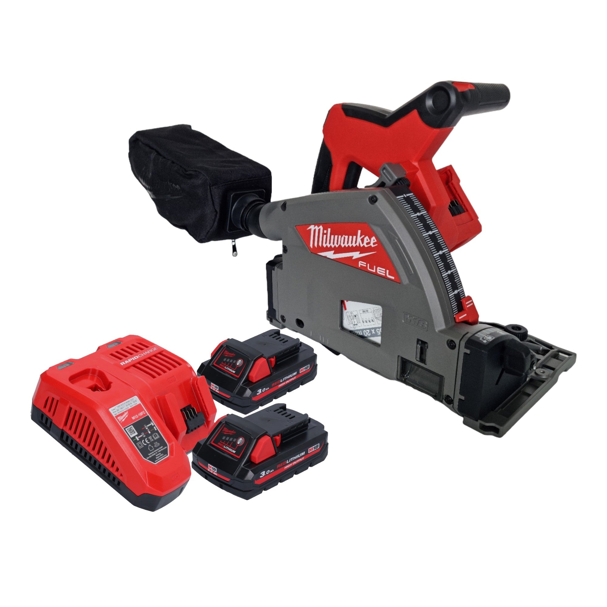 Milwaukee M18 FPS55 302 Akku Tauchsaege 18 V 165 mm Brushless 2x Akku 3 0 Ah Ladegeraet 0 - toolbrothers