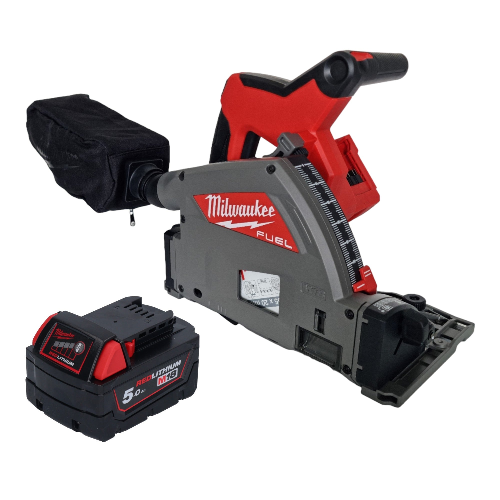 Milwaukee M18 FPS55 501 Akku Tauchsaege 18 V 165 mm Brushless 1x Akku 5 0 Ah ohne Ladegeraet 0 - toolbrothers