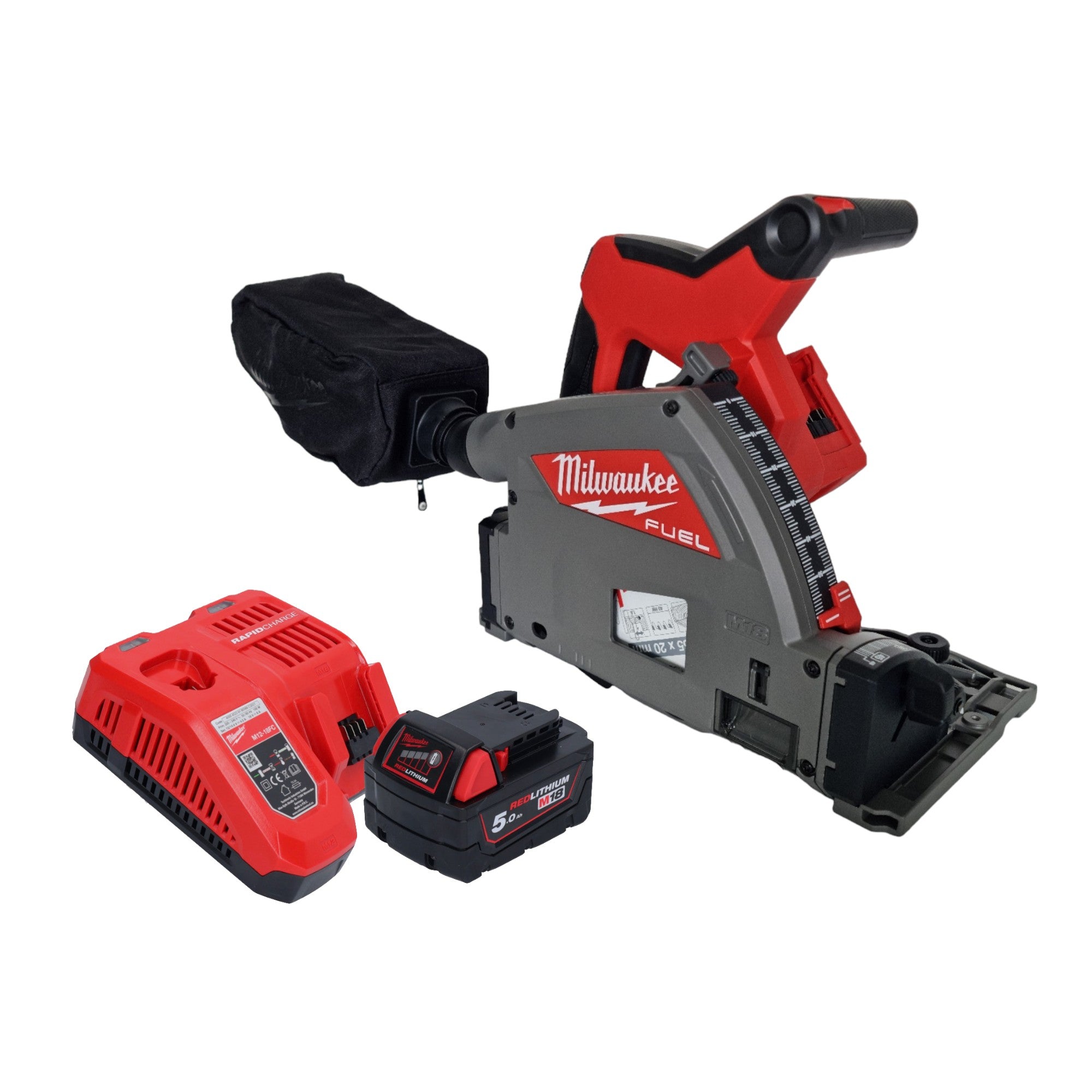 Milwaukee M18 FPS55 501 Akku Tauchsaege 18 V 165 mm Brushless 1x Akku 5 0 Ah Ladegeraet 0 - toolbrothers