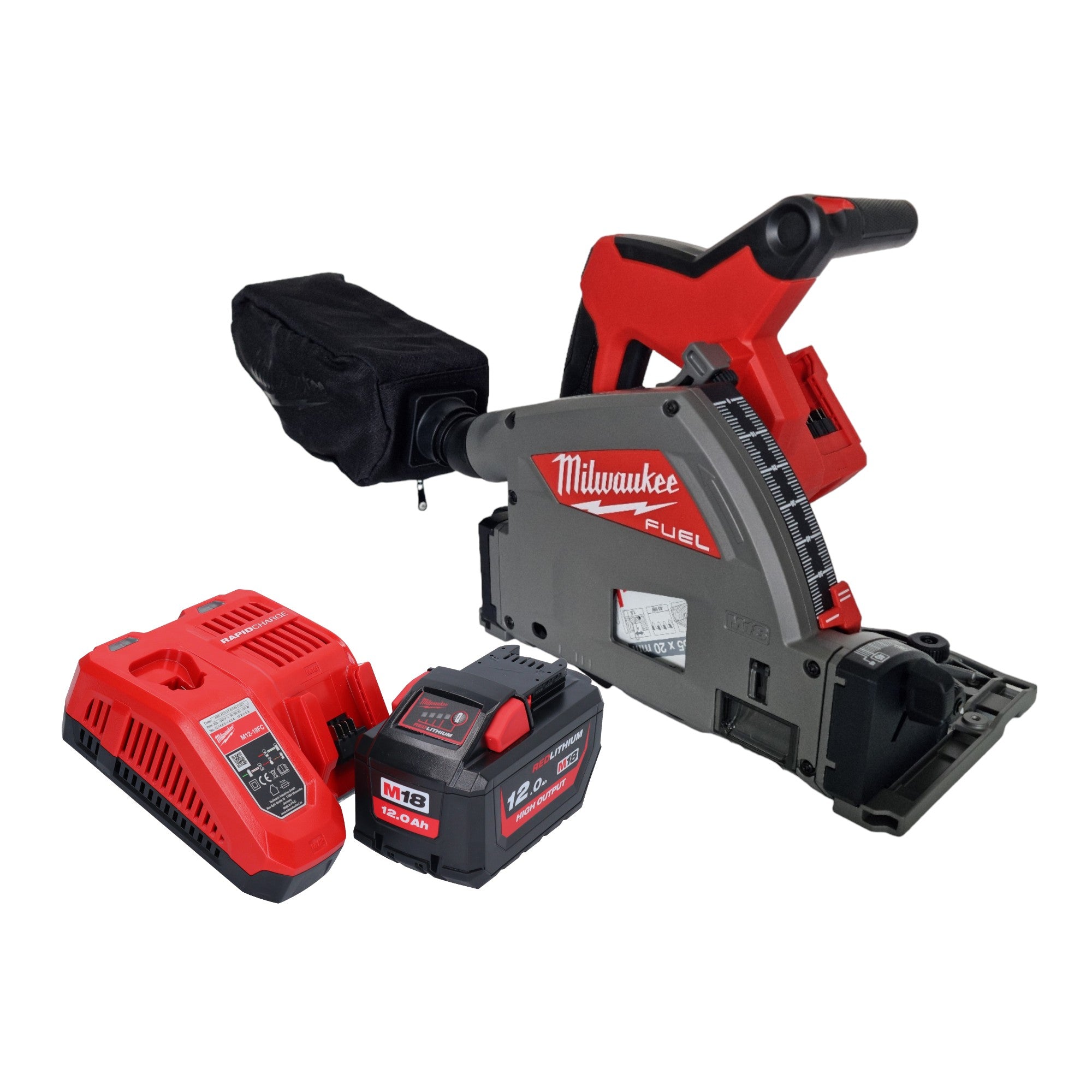 Milwaukee M18 FPS55 121 Akku Tauchsaege 18 V 165 mm Brushless 1x Akku 12 0 Ah Ladegeraet 0 - toolbrothers