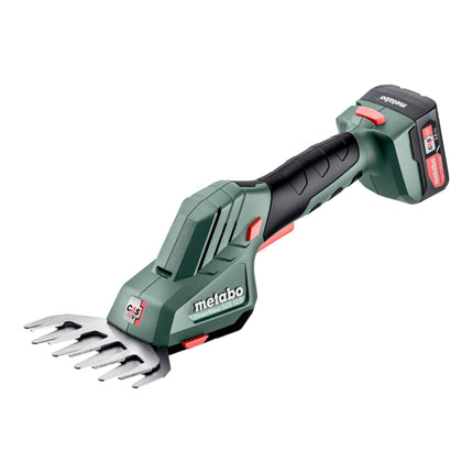 Metabo PowerMaxx SGS 12 Q cordless grass and shrub shears 12 V ( 601608500 ) + 1x rechargeable battery 2.0 Ah + charger + bag