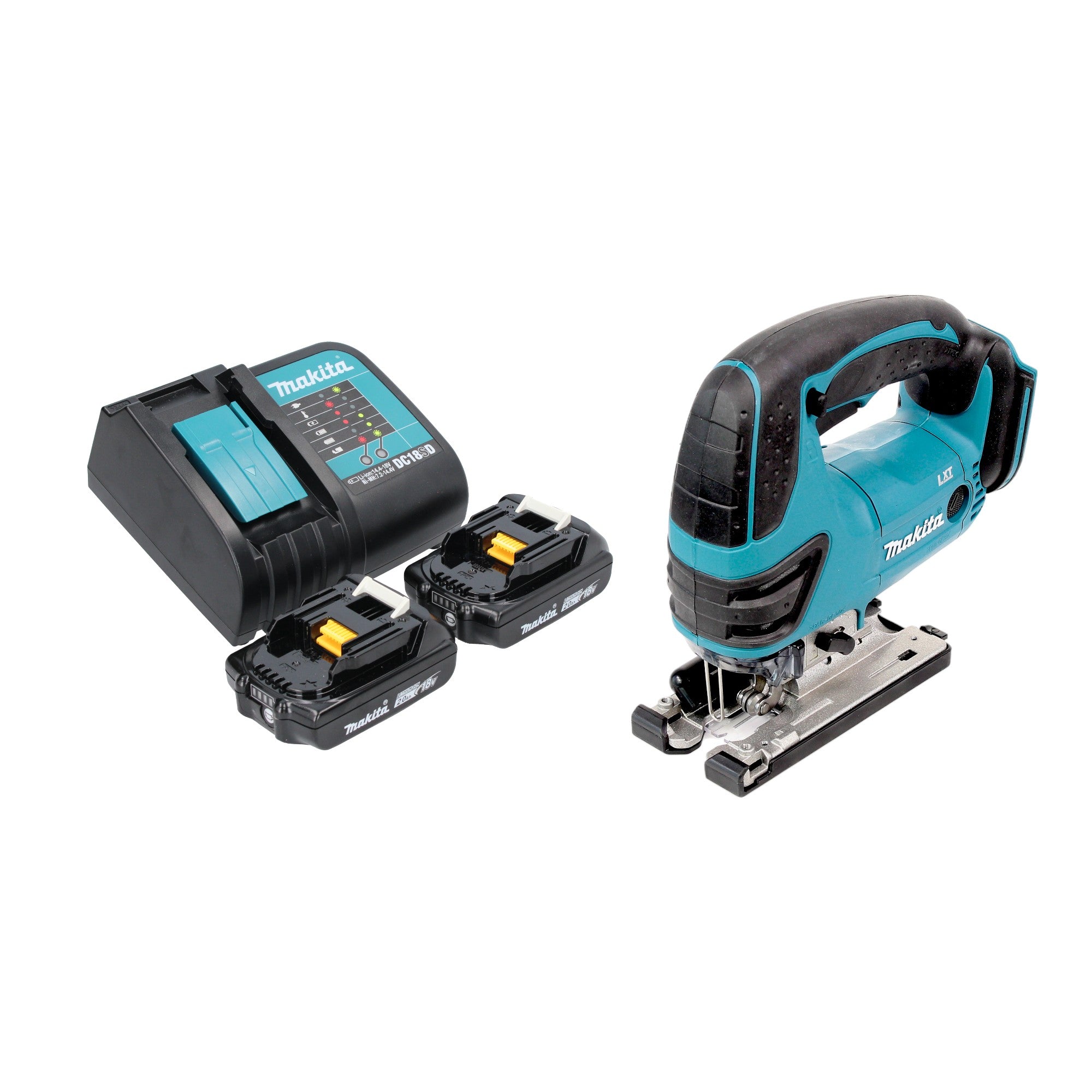 Makita DJV 180 SAX Akku Stichsaege 18 V 135 mm 2x Akku 2 0 Ah Ladegeraet 0 - toolbrothers