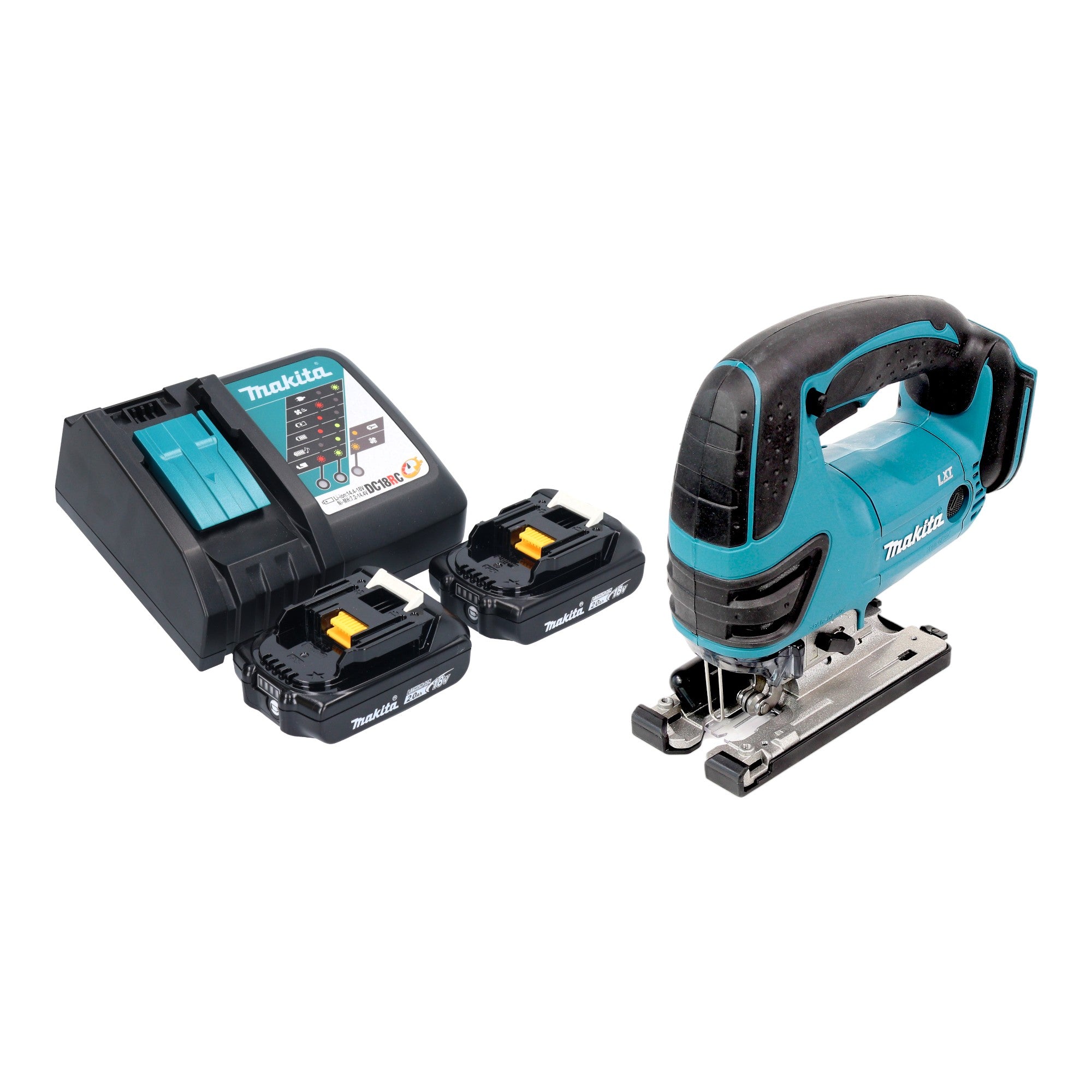 Makita DJV 180 RAX Akku Stichsaege 18 V 135 mm 2x Akku 2 0 Ah Ladegeraet 0 - toolbrothers