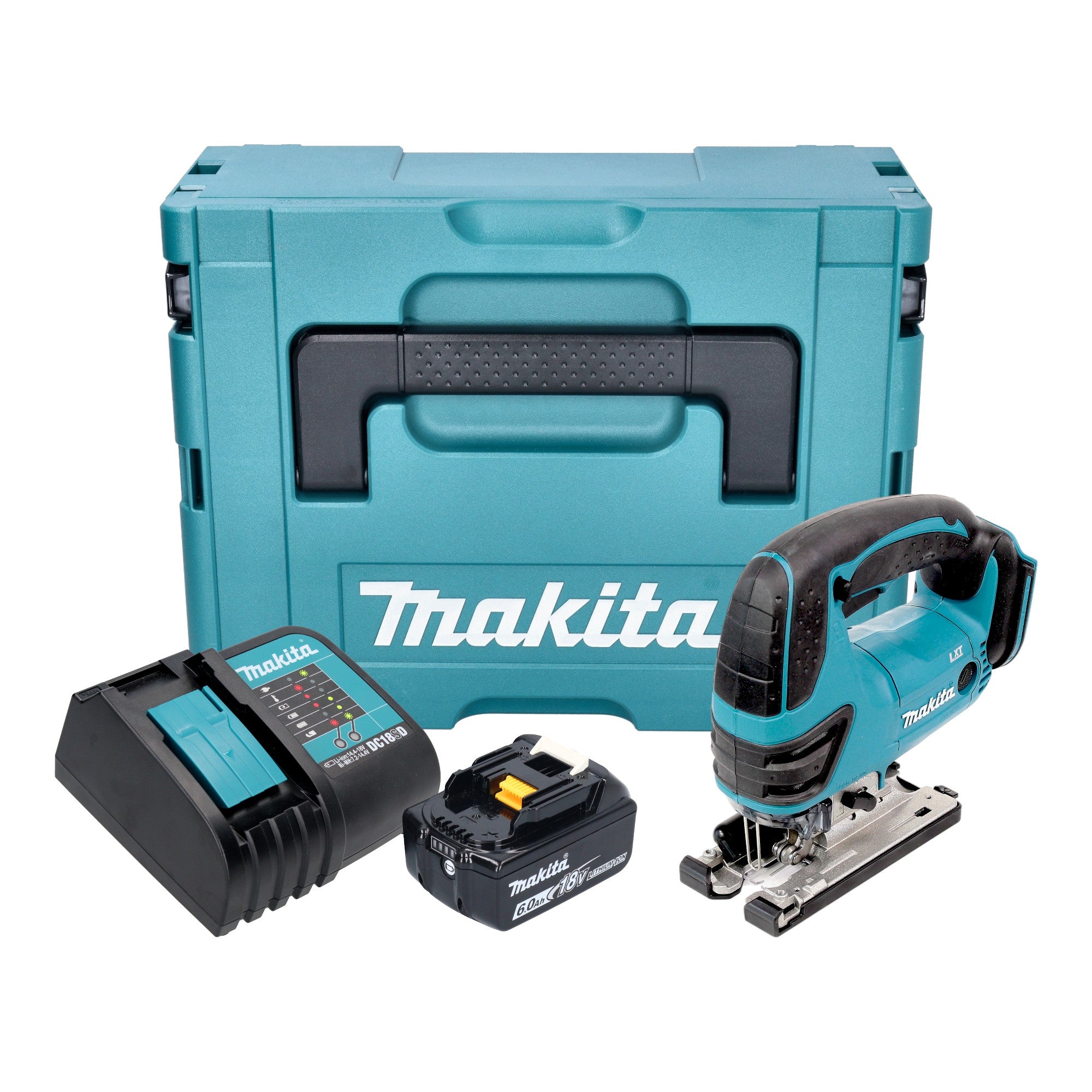Makita DJV 180 SG1XJ Akku Stichsaege 18 V 135 mm 1x Akku 6 0 Ah Ladegeraet Makpac 0 - toolbrothers