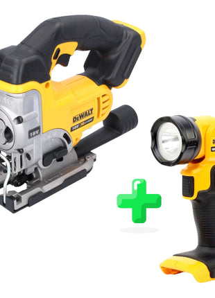 DeWalt DCS 331 N cordless jigsaw 18 V Solo + DeWalt DCL 040 18V XR Li-Ion cordless lamp