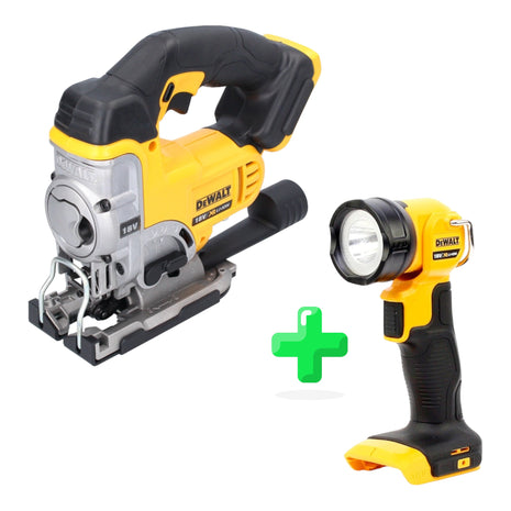 DeWalt DCS 331 N cordless jigsaw 18 V Solo + DeWalt DCL 040 18V XR Li-Ion cordless lamp