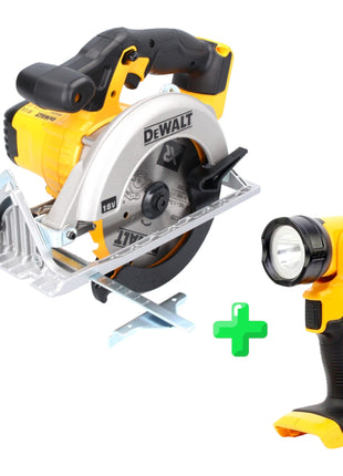 DeWalt DCS 391 N Scie circulaire portative sans fil 18 V 165 mm + lame + DeWalt DCL 040 18V XR Li-Ion Lampe sans fil