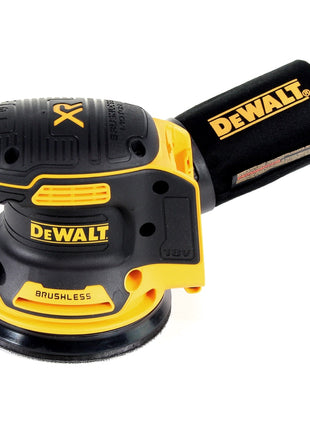 DeWalt DCW 210 NT Akku Exzenterschleifer 18V 125mm Brushless Solo + TSTAK + DeWalt DCL 040 18V XR Li-Ion Akku Lampe