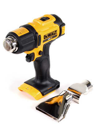 DeWalt DCE 530 N cordless hot air gun 18V 530°C Solo + surface and reflector nozzle + DeWalt DCL 040 18V XR Li-Ion cordless lamp