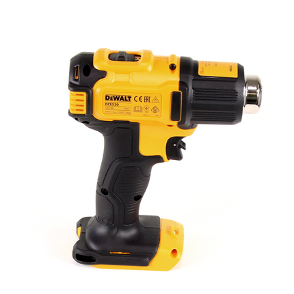 DeWalt DCE 530 N cordless hot air gun 18V 530°C solo + surface and reflector nozzle + DeWalt DCL 040 18V XR Li-Ion cordless lamp